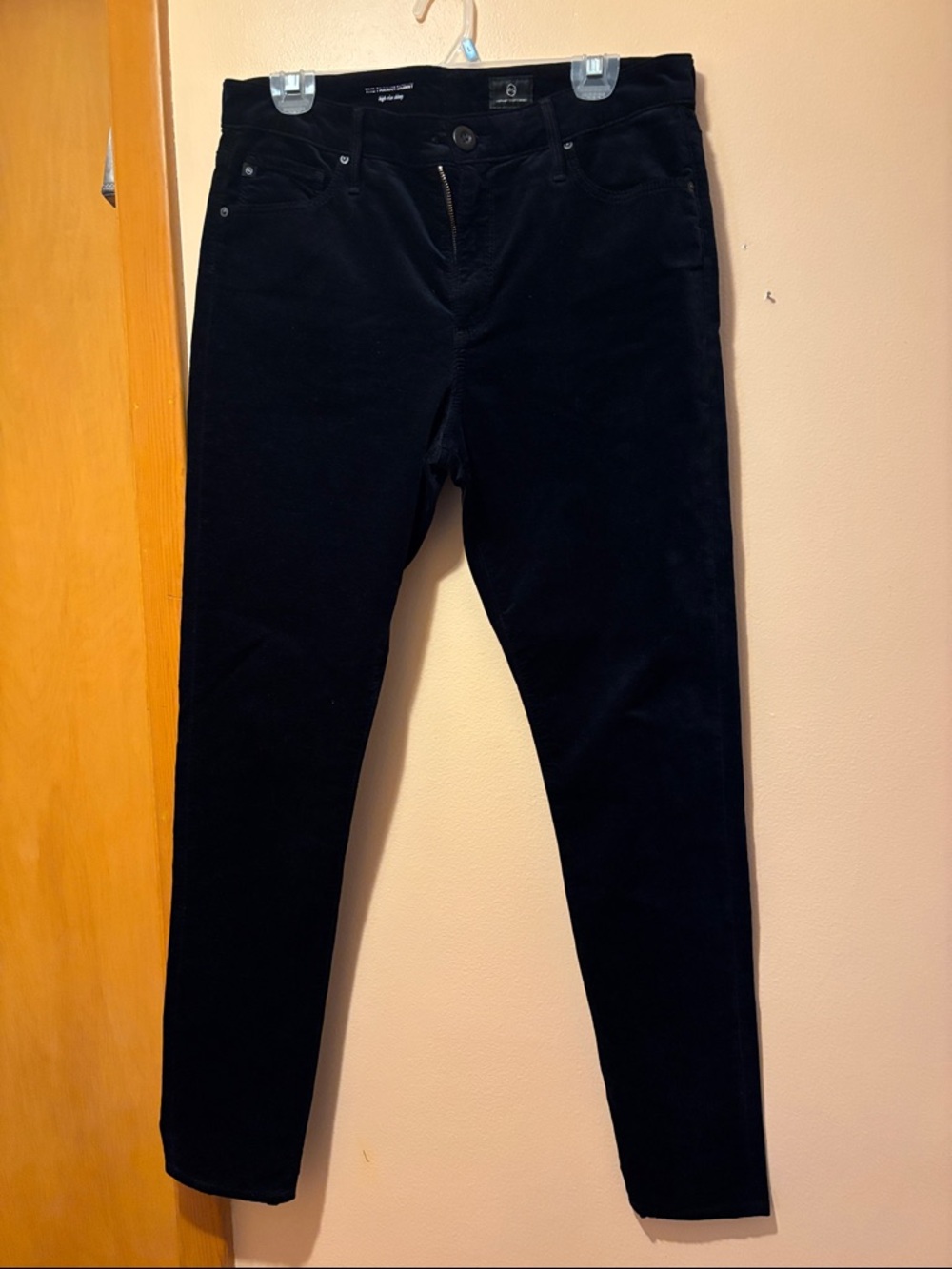 Ag Adriano Goldschmmied Black High-Rise Skinny Pants